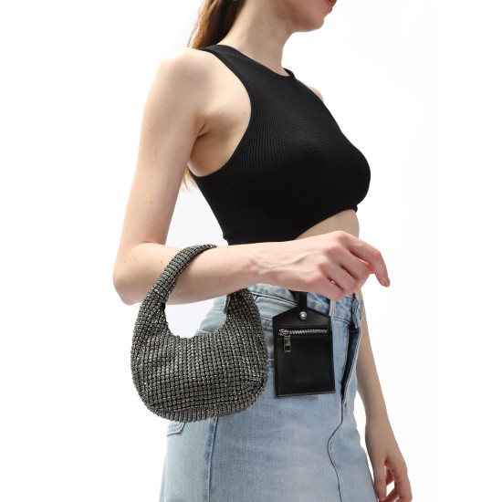 Crystal mini handbag - Memoo.com